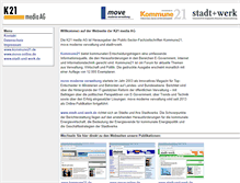 Tablet Screenshot of k21media.de